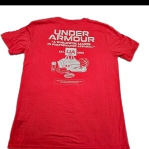 Under Armour Men's M Coral T-Shirt Worldwide Leader Performance Apparel NWOT